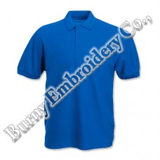 Gents Blue Short Sleeve Polyester T-Shirts Polo Shirts